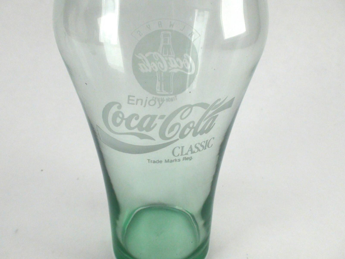 Vintage Coca Cola Classic Drink Glasses - Enjoy Always Coca Cola Logos, Set Of 4