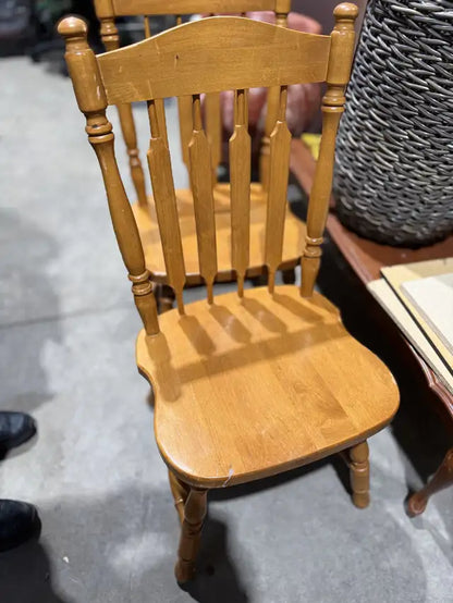 Vintage Wooden Chairs (Set Of 2)