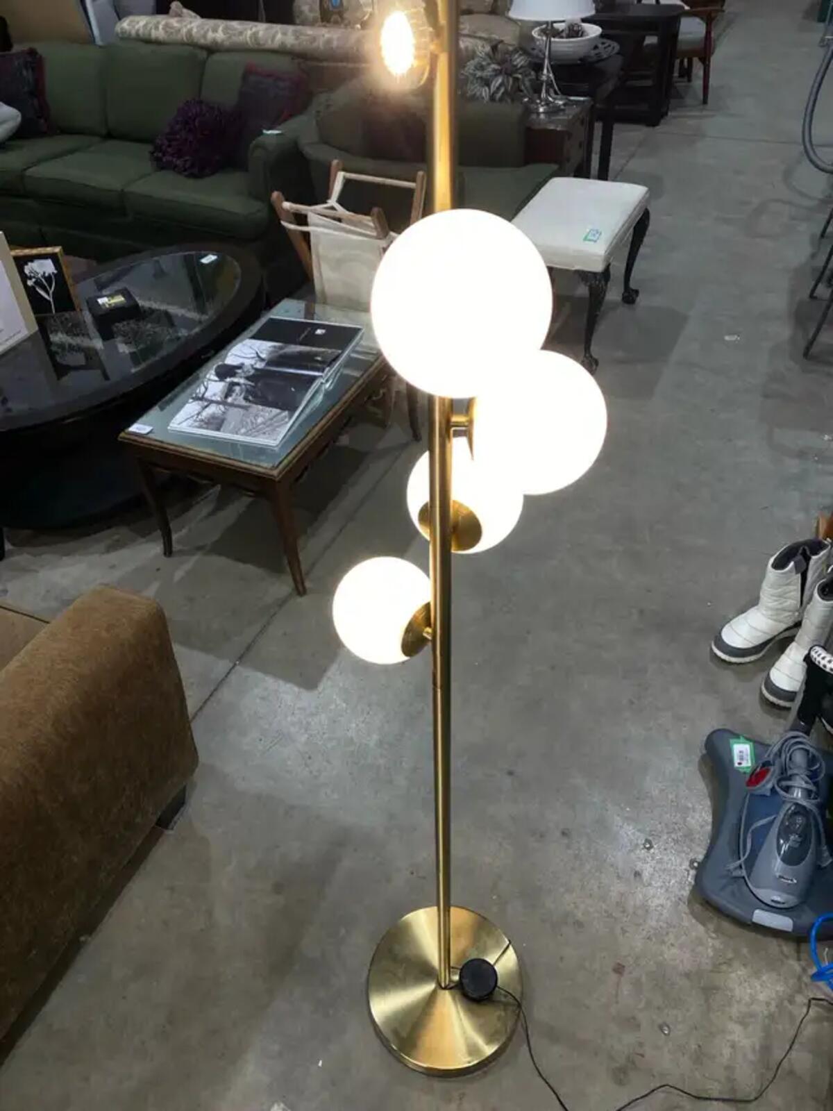 Tall Standing Gold Tree Floor Lamp