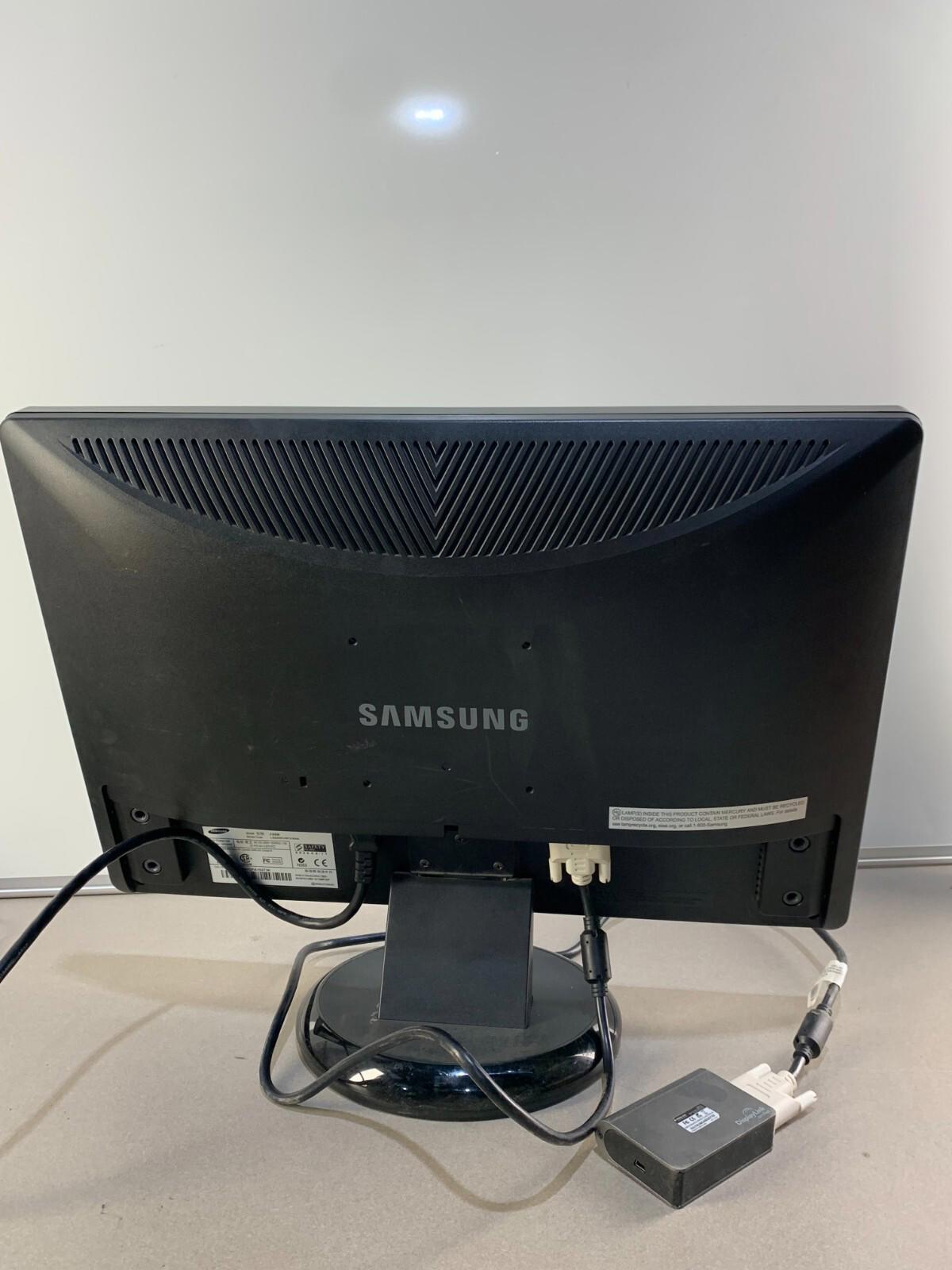 SAMSUNG SYNCMASTER 21.6" LCD MONITOR VGA DVI 60Hz 1680 x 1050 MODEL 216BW