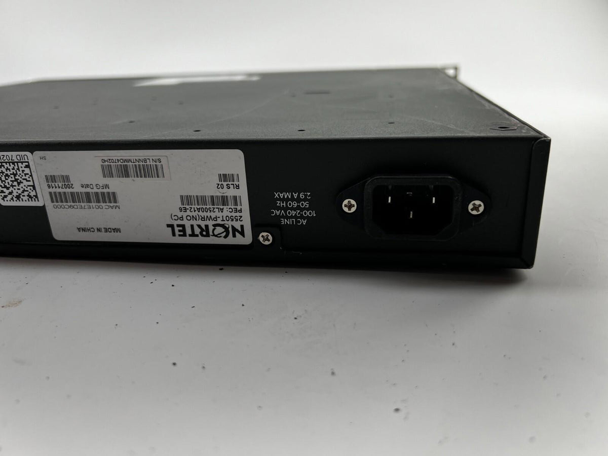 Nortel 220-48T-PWR 2550T-PWR 48 Port Ethernet Routing Switch For Parts/Repair