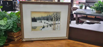 Ron Finch Original Watercolor Paintings - Winter Landscapes