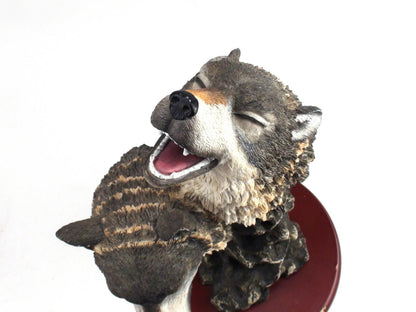 Wolf Double Bust Statue By Roberto Leonardo - Howl & Prowl Wolf Pack