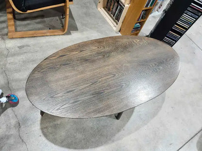 Oval Wooden Coffee Table
