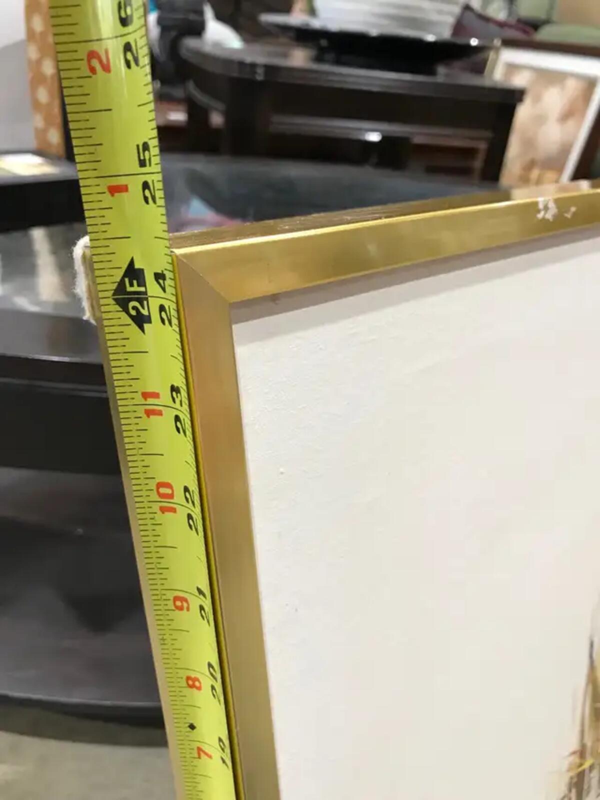 Large Gold Framed Boat Oil Painting