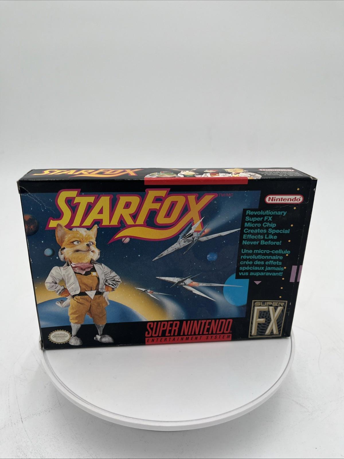 STARFOX (Super Nintendo, SNES, 1993) — Complet en boîte avec manuel