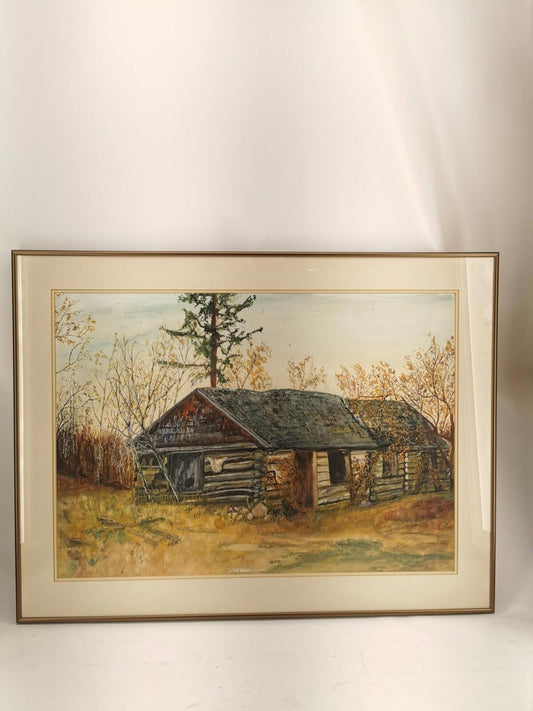 Hays Family Homestead Cabin (1895-1900) Vintage Alberta series