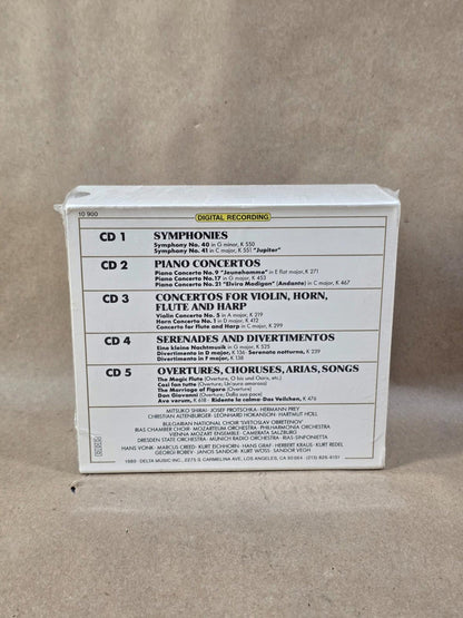 Wolfgang Amadeus Mozart Masterpieces CD Box Set [5 CD Set) - Brand New Sealed