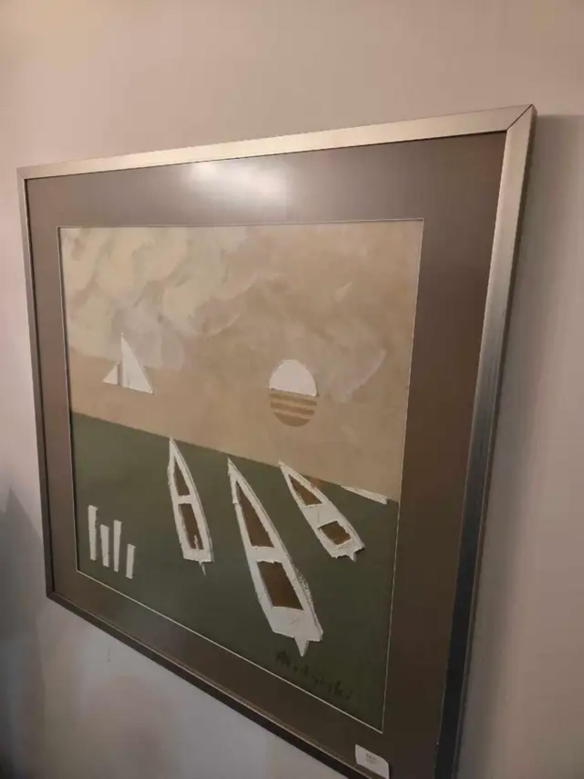 Abstract Boat Painting