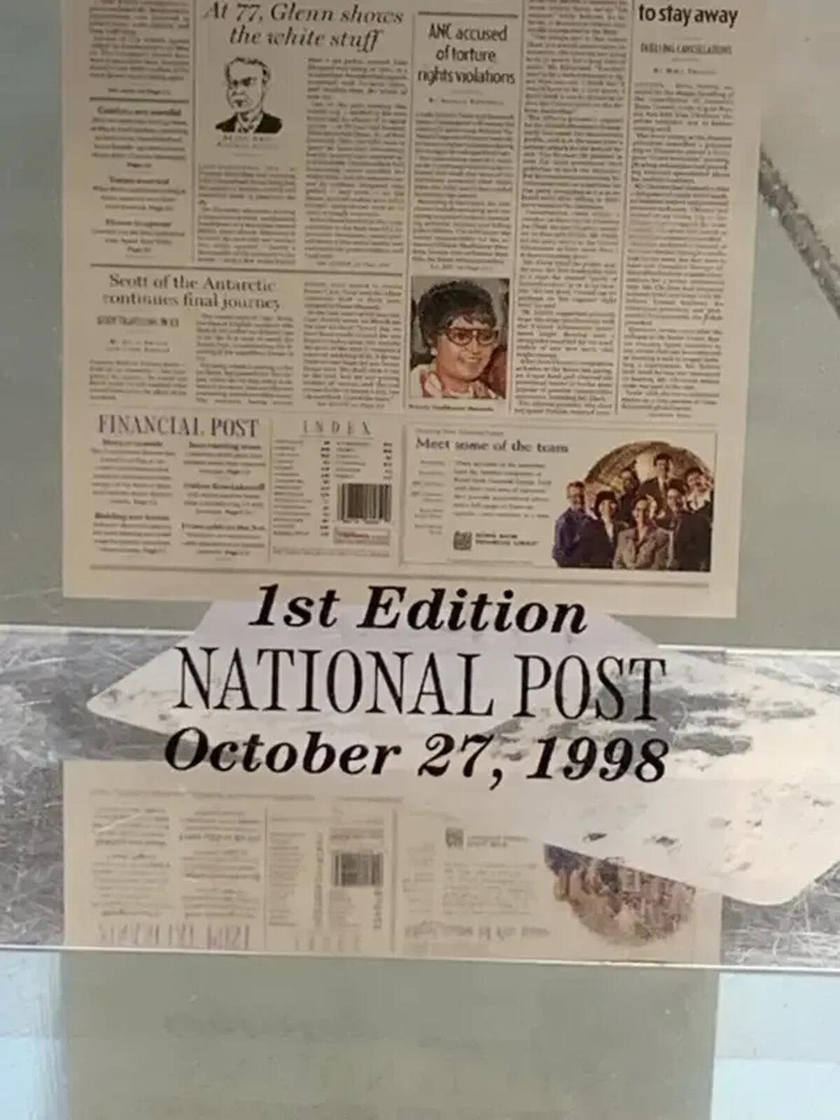 National Post 1st Edition Resign Paper Weight