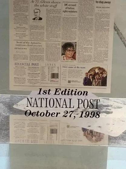 National Post 1st Edition Resign Paper Weight