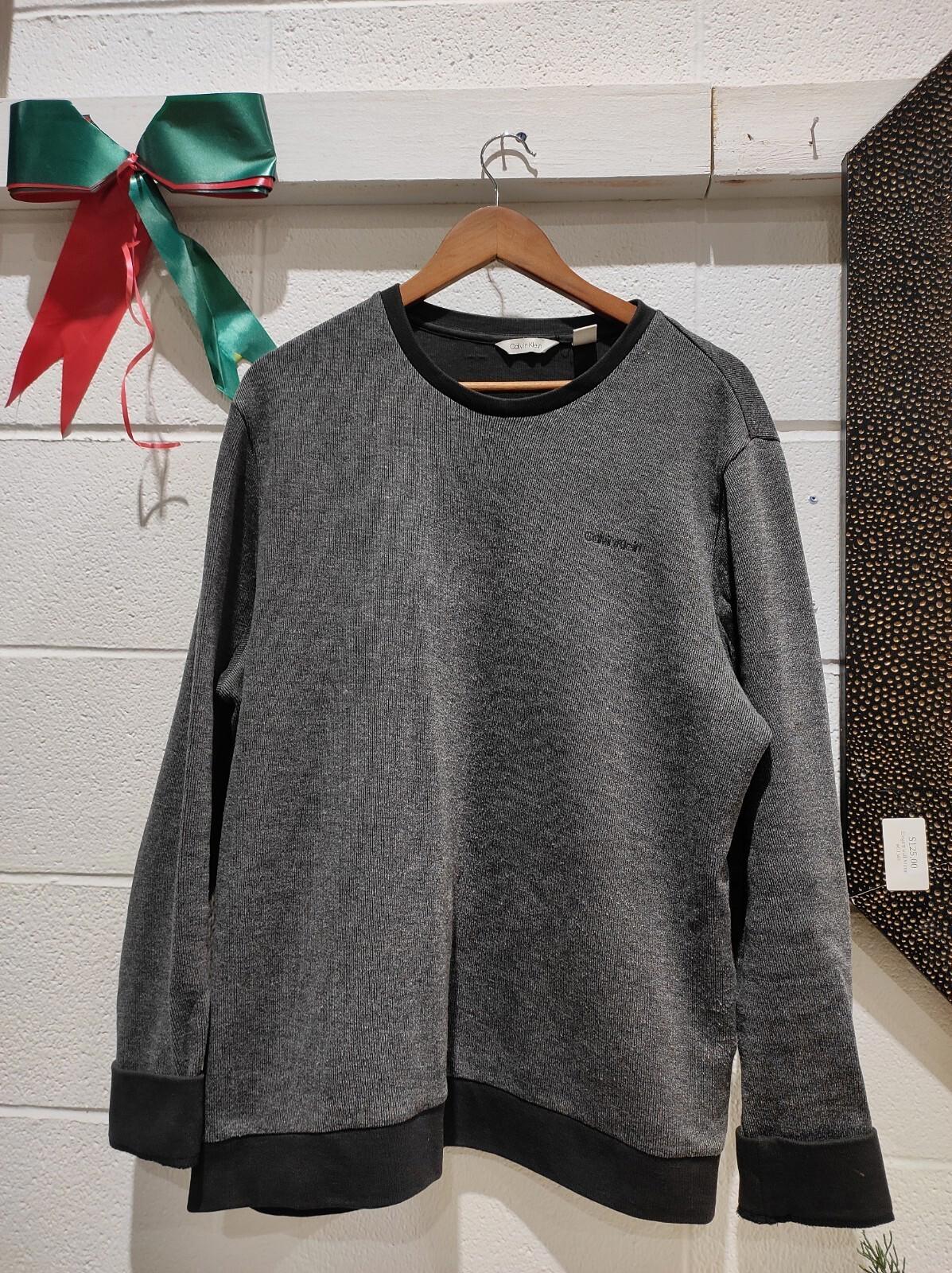 Calvin Klein black combo pullover sweater for men's size L