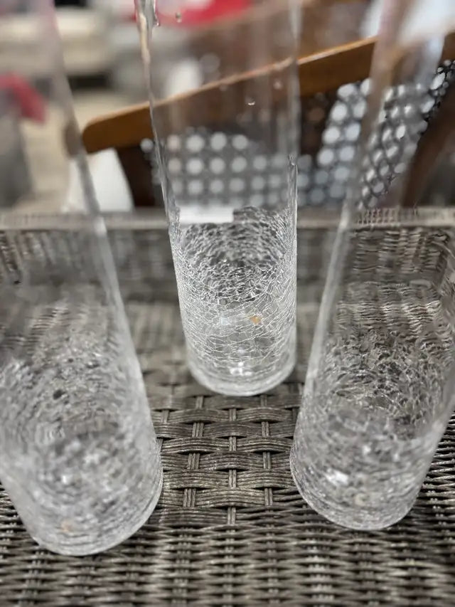3 Glass Vases