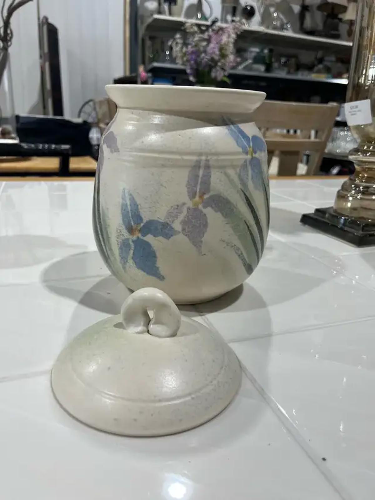 Floral Ceramic Jar