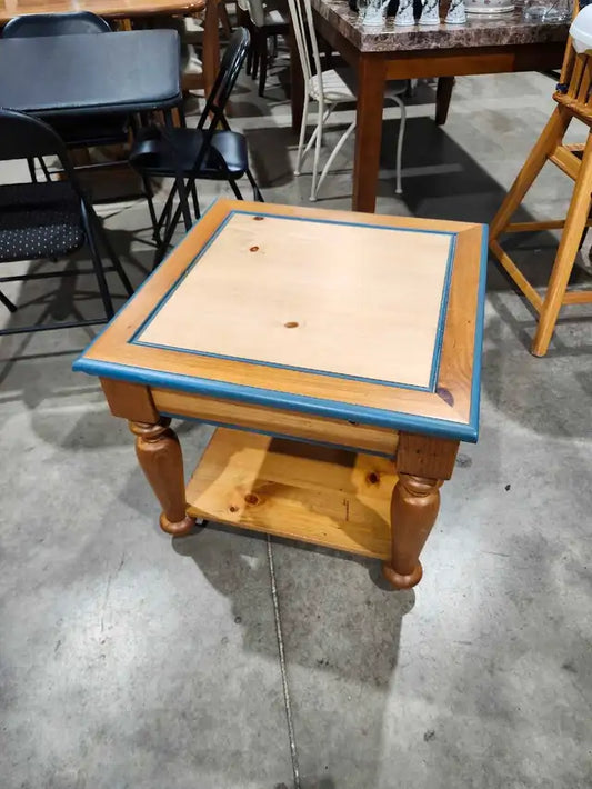 Wood Square Side Table