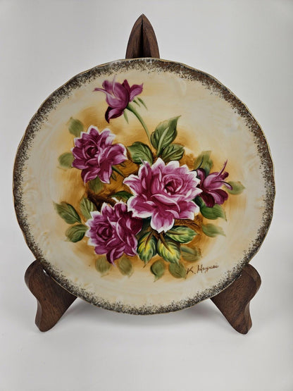 Japanese G Porcelain Plates 8.5" Hand Painted