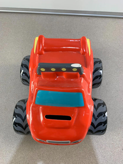 Nickelodeon blaze and the monster machines Ceramic Piggy Bank. Red Bank Truck.