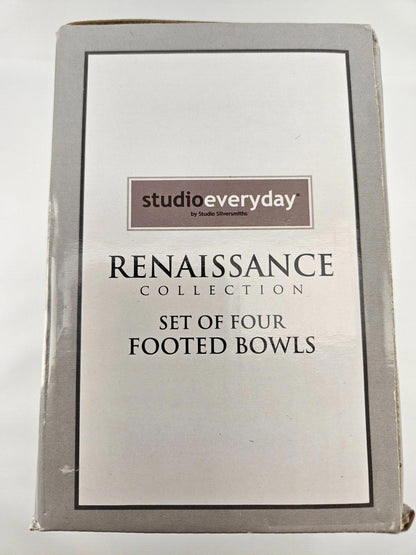 4 X Renaissance Collection Footed Bowls