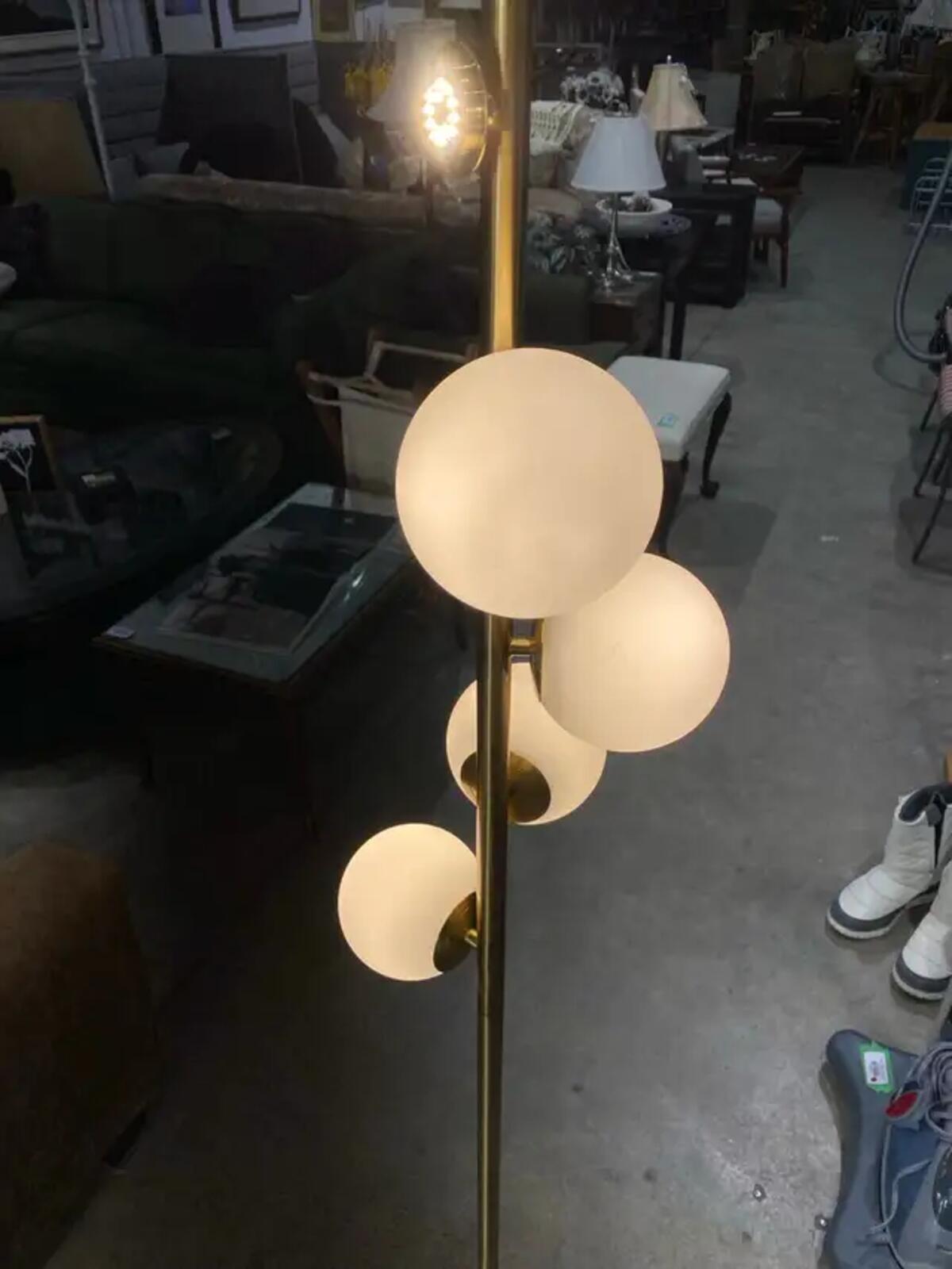 Tall Standing Gold Tree Floor Lamp