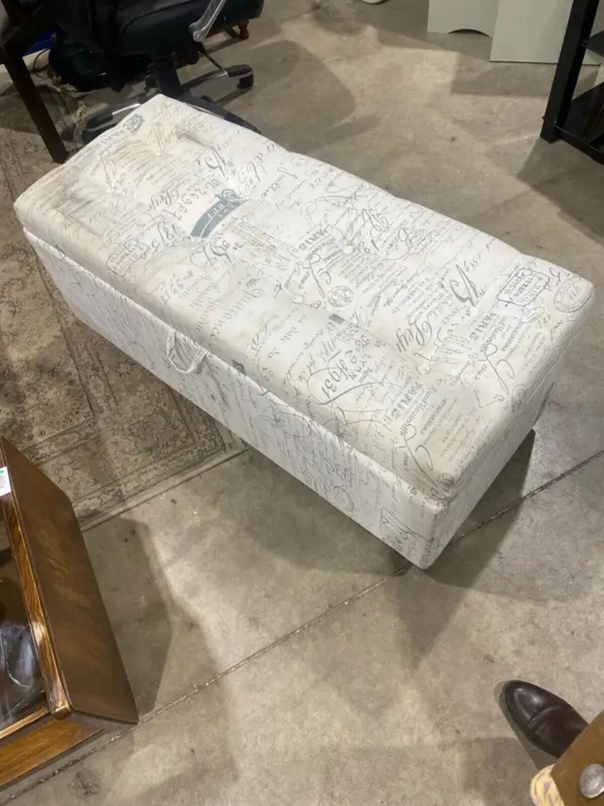 Large Storage Ottoman