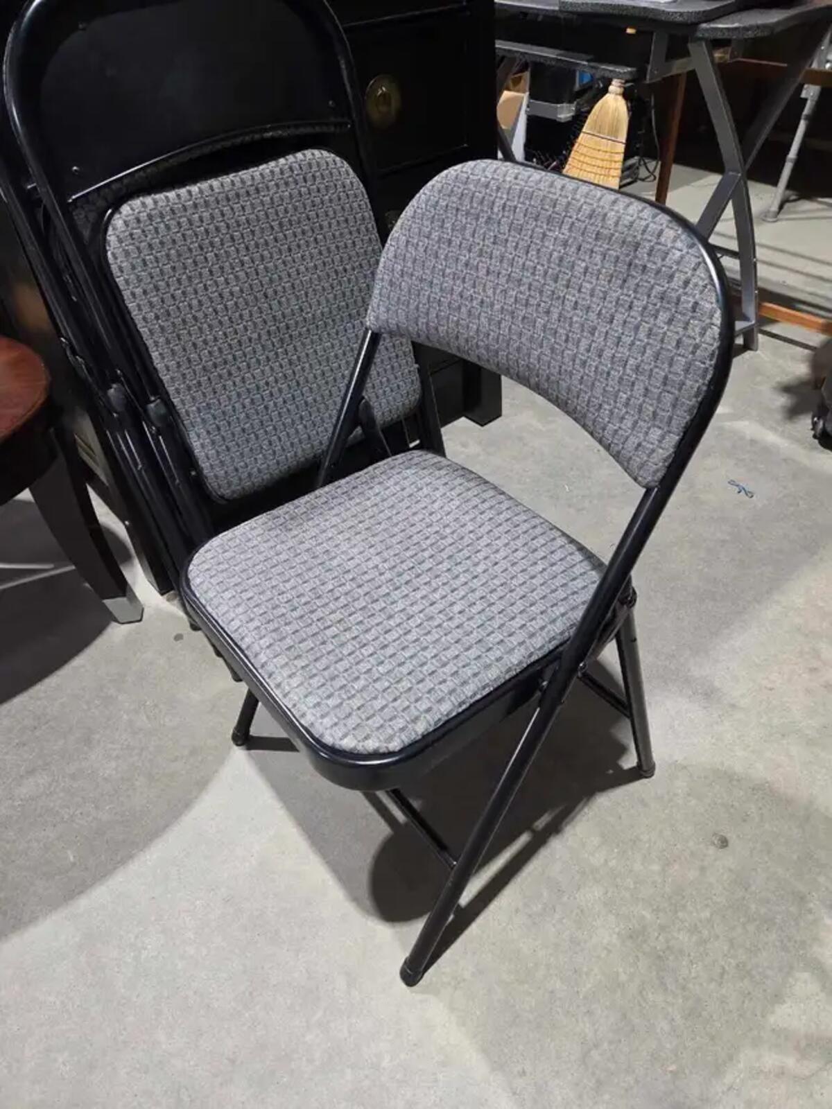 Walmart Metal Folding Chairs - 4 Available