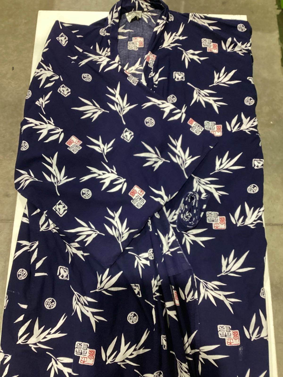 Kimono Cotton Robe Made in Japan