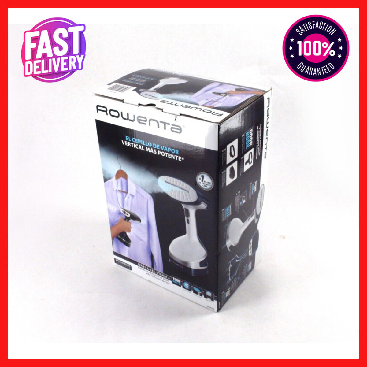 Rowenta DR81 X-Cel Steam + Avec Accessoires & Accroche-Porte - Pour Réparation Ou Pièces Détachées