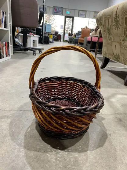 Vintage Wicker handled Basket