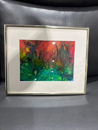 Trippy Art Framed