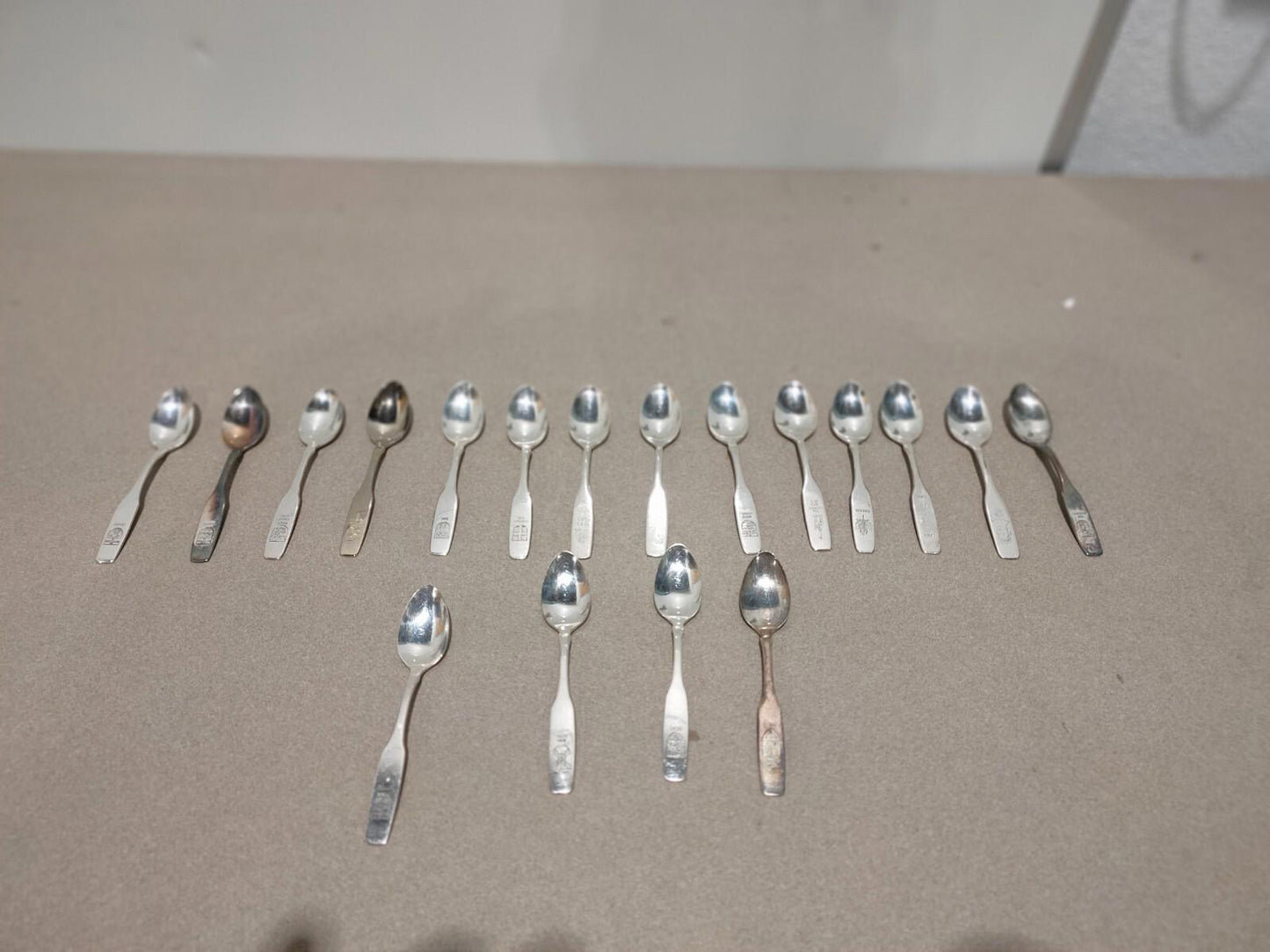 Lot of 18 Vintage Silversmith Collector Spoon Canada Commemorative centennial