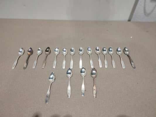 Lot of 18 Vintage Silversmith Collector Spoon Canada Commemorative centennial