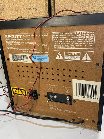 SCOTT MODEL NO. SAS1000 1 player and 2 speakers