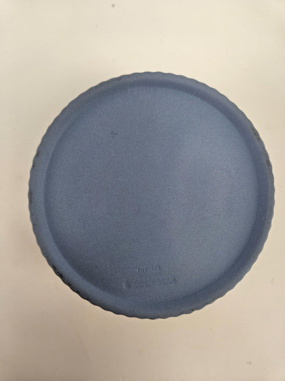 Vintage  Wedgwood Jasperware Round Trinket Ring Box Lid Wedgewood England