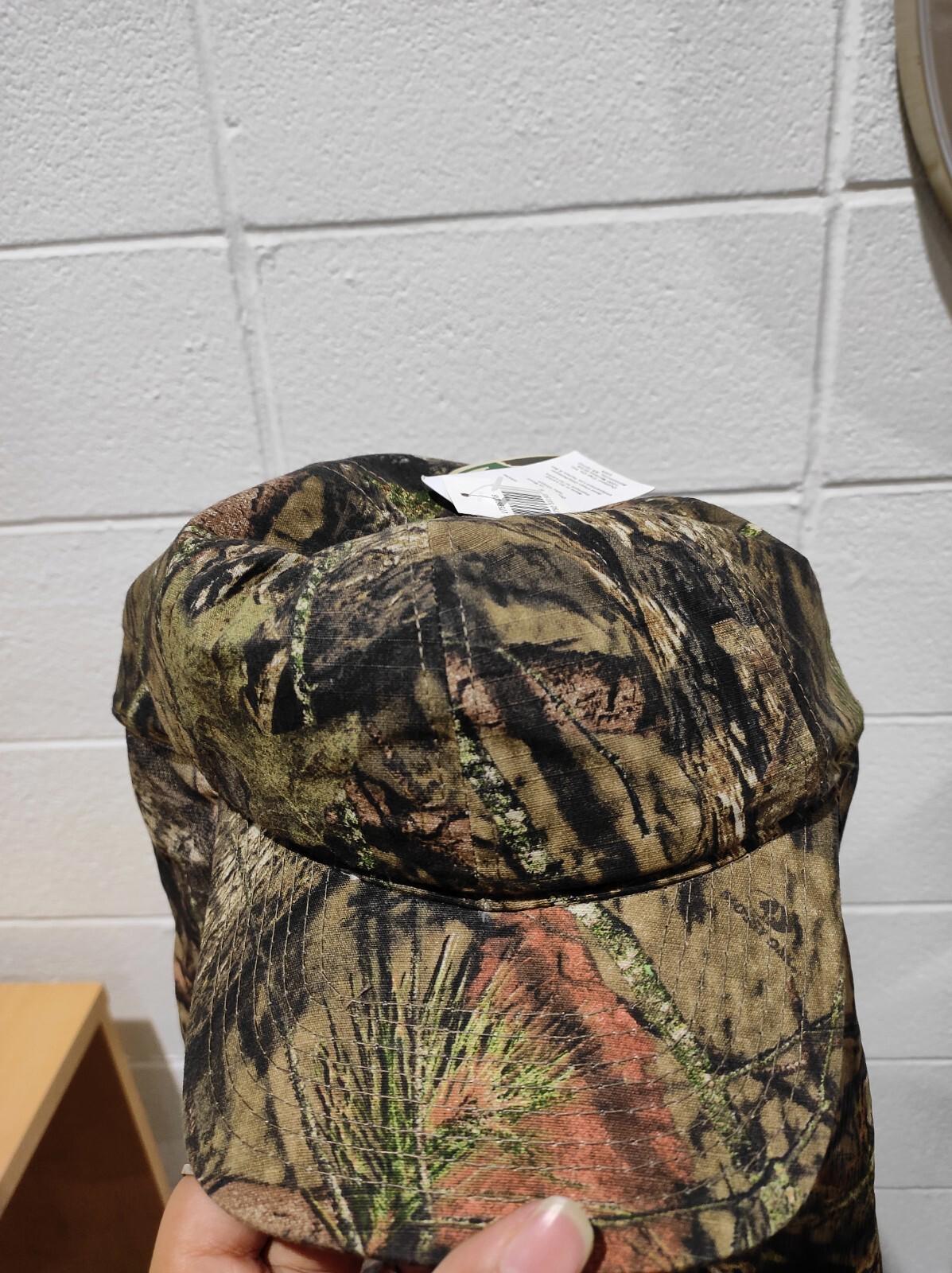 NWT Mossy Oak Hunting Cap Hat & Face Mask Net 15" Mesh Neck Cape Netting