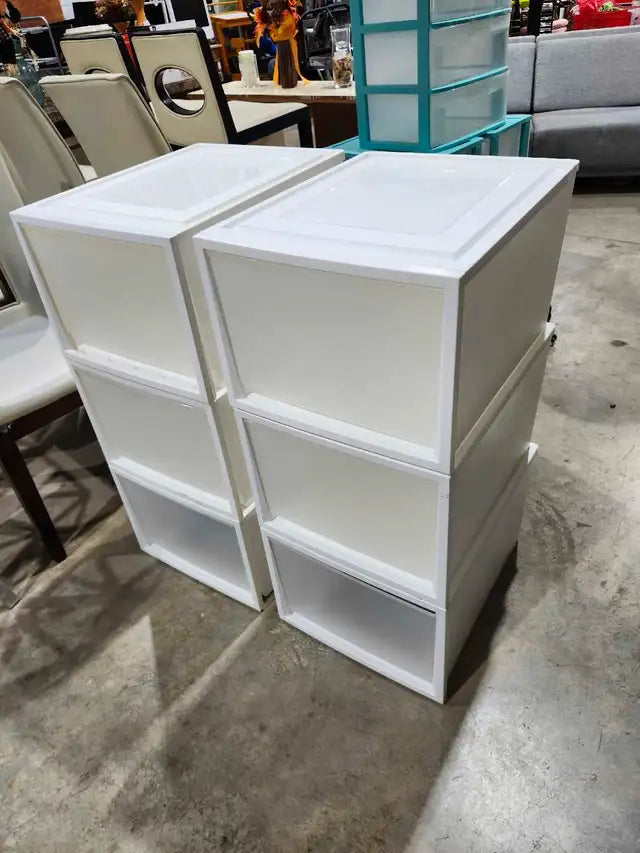 IRIS Stackable Plastic Storage Storage Drawers
