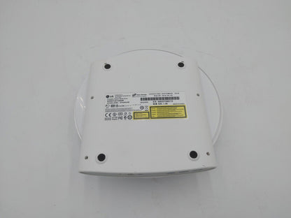 Good Condition LG Portable Super Multi Drive GP08NU6W White w/Case&Cable Working