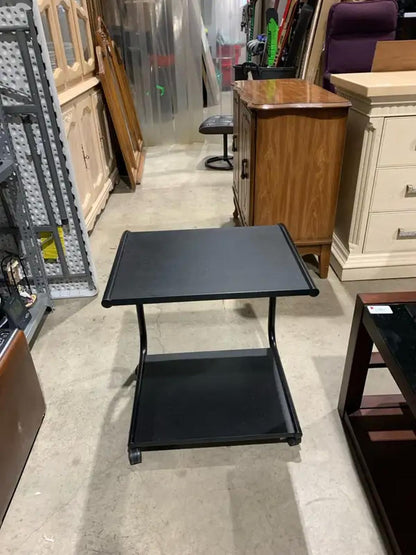 Metal Rolling Table with Fabric Magazine holder - 2 available