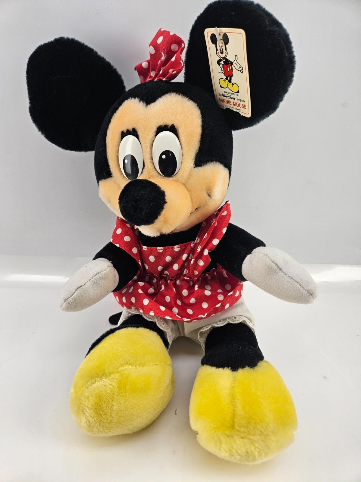 Minnie Mouse 1989 Vintage Toy Plush Walt Disney Co