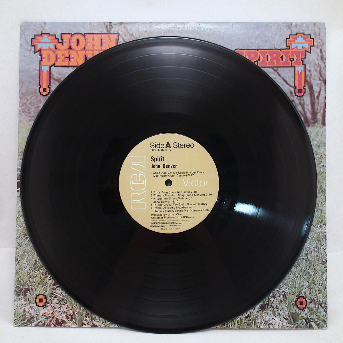 Excellent état – Album vinyle LP John Denver Spirit