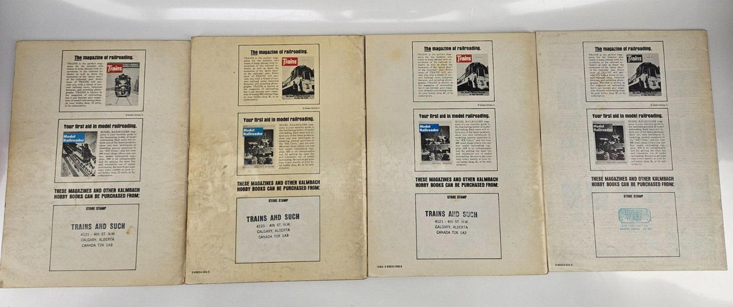 Lot of 4 - Vintage Model Railroad Magazines