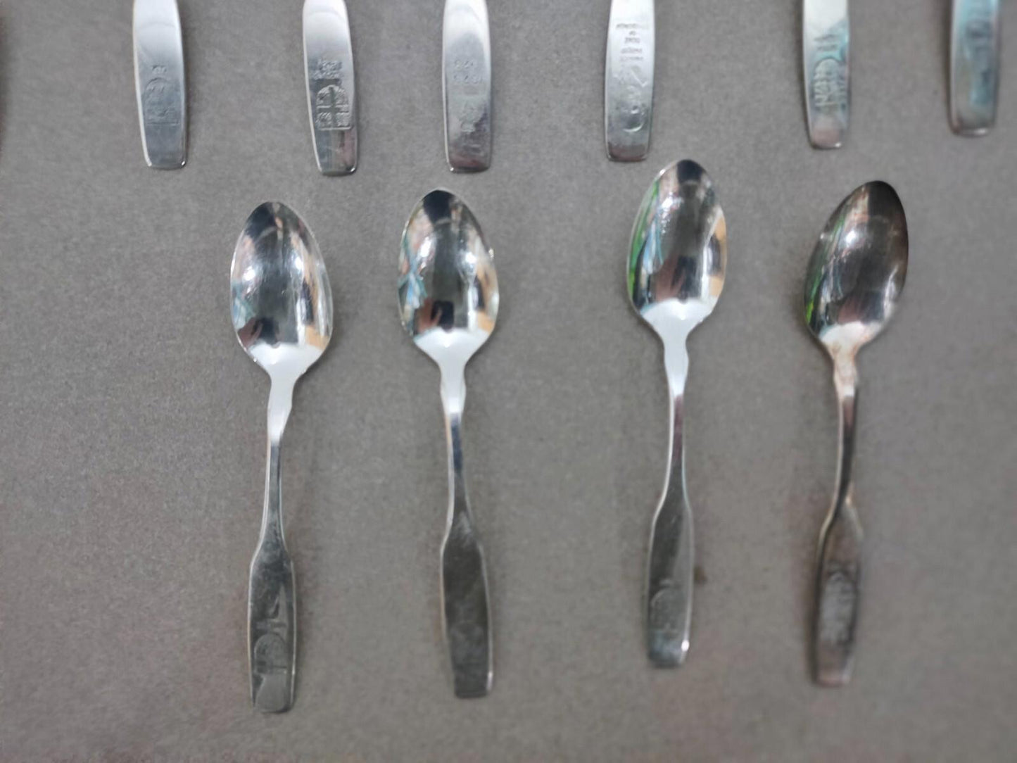 Lot of 18 Vintage Silversmith Collector Spoon Canada Commemorative centennial