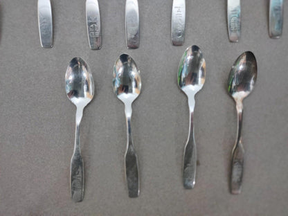 Lot of 18 Vintage Silversmith Collector Spoon Canada Commemorative centennial