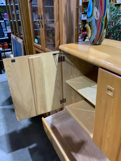 Solid Wood Storage Cabinet with Drawers