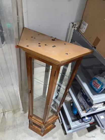 Wooden/Glass Mirrored Curio Cabinet