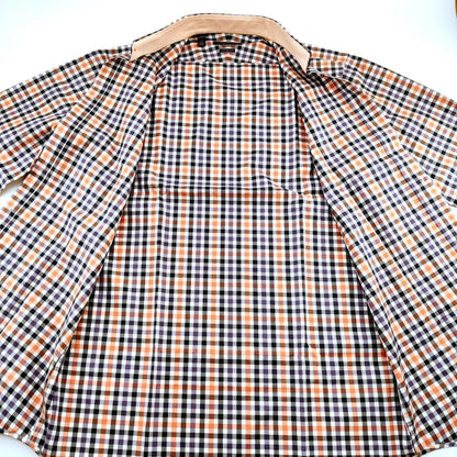 Lipson Shirtmakers Contemporary Button Down Gingham Dress Shirt Men's Size M