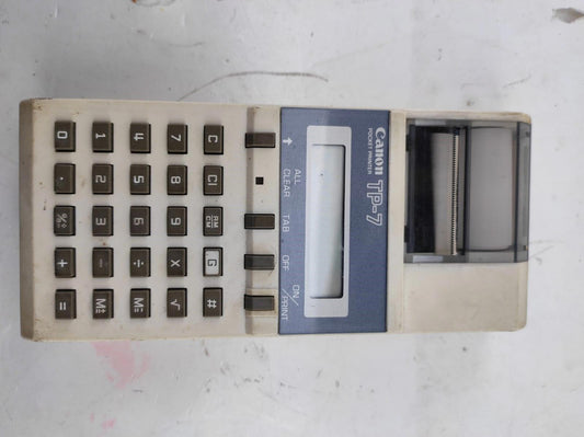 Vintage Canon TP-7 Electronic Pocket Printer Calculator