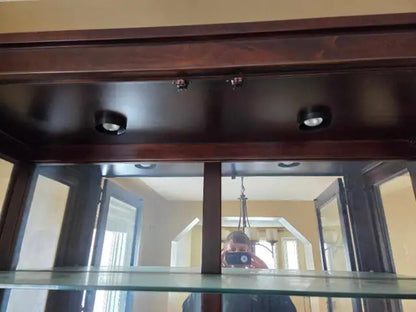 Wood/Glass Curio China Cabinet