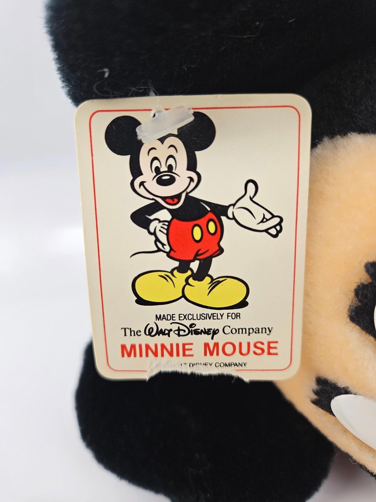 Minnie Mouse 1989 Vintage Toy Plush Walt Disney Co