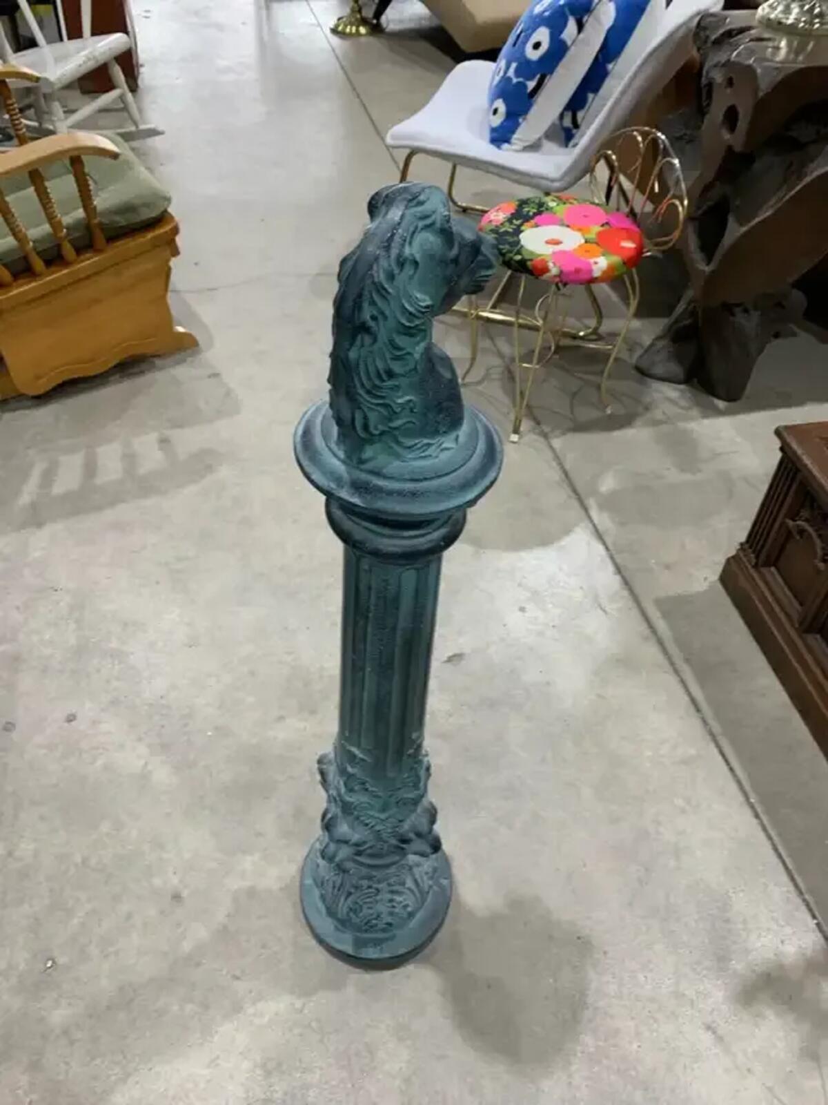 Horse Hitching Statue Pedestal