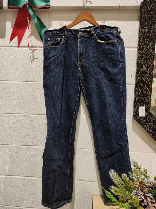 Vintage Levis 505 Straight Leg Mom Jeans Size 12 S Dark Wash USA